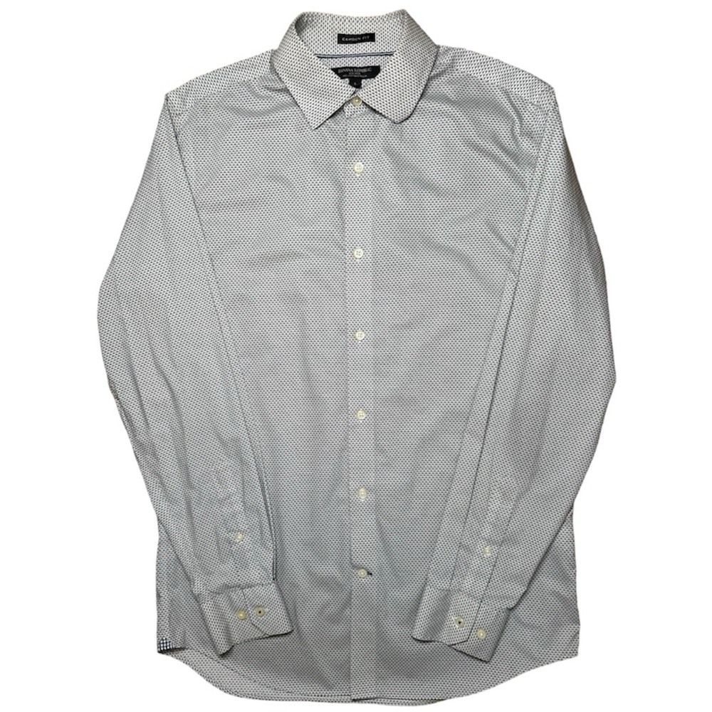 Banana Republic Men's Gray Polo Shirt Short Sleeve Cotton Collared Size Medium